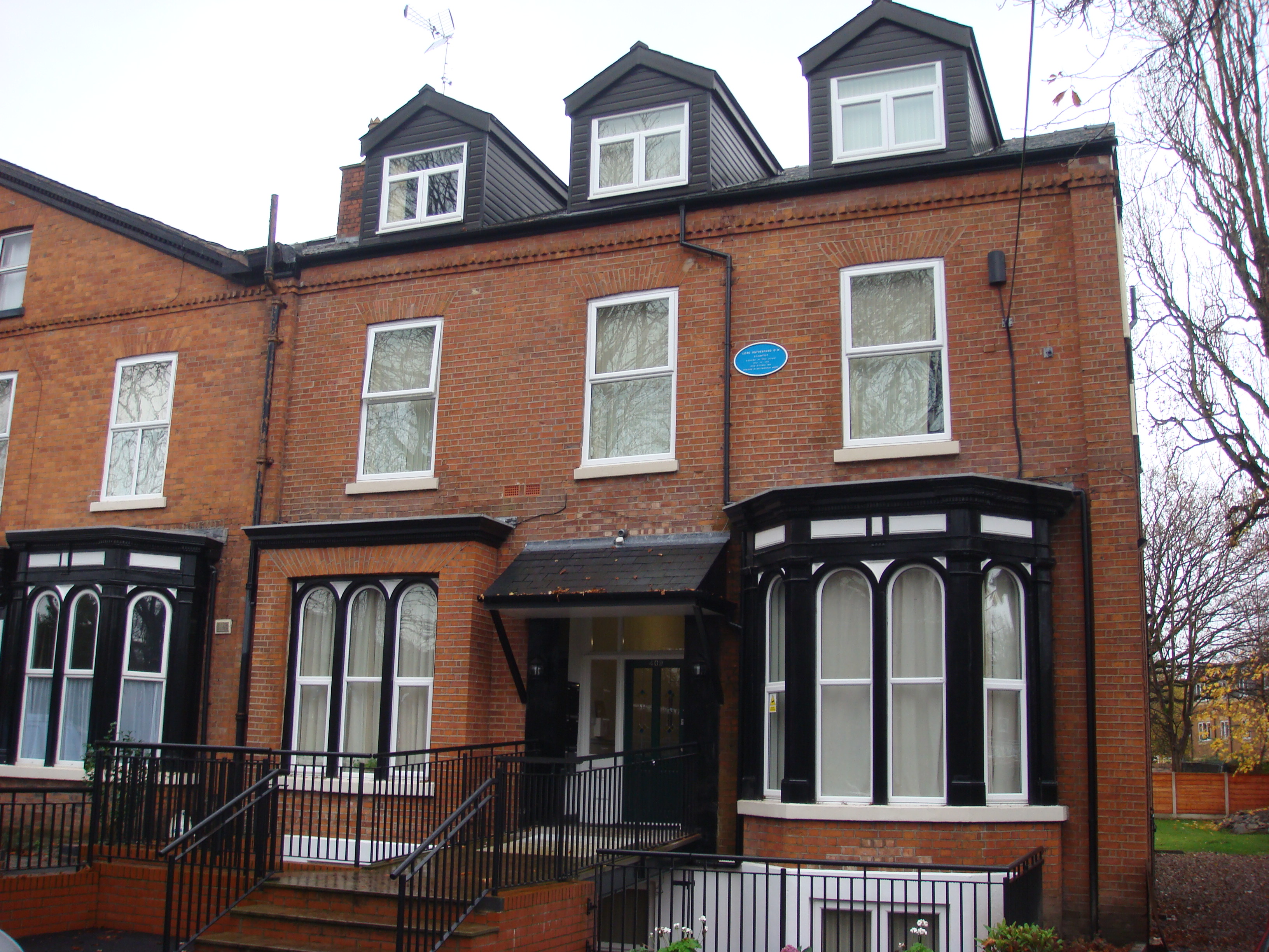 Rutherford Lodge, Ernest Rutherford, Withington