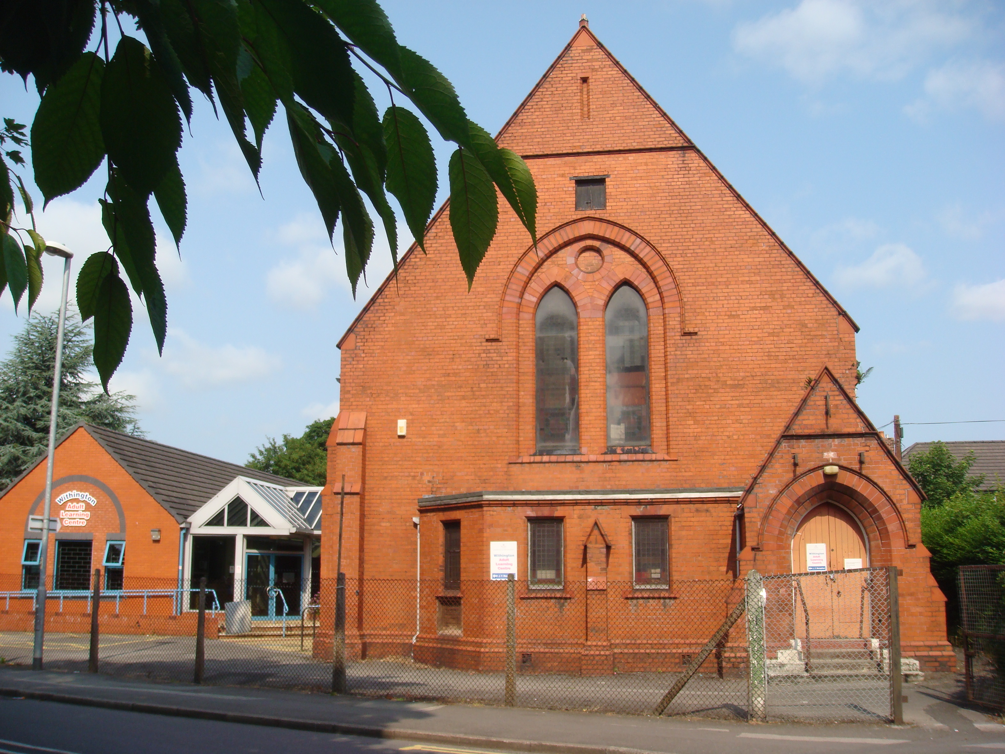 Primitive Methodist Chapel, Burton Road, Withington