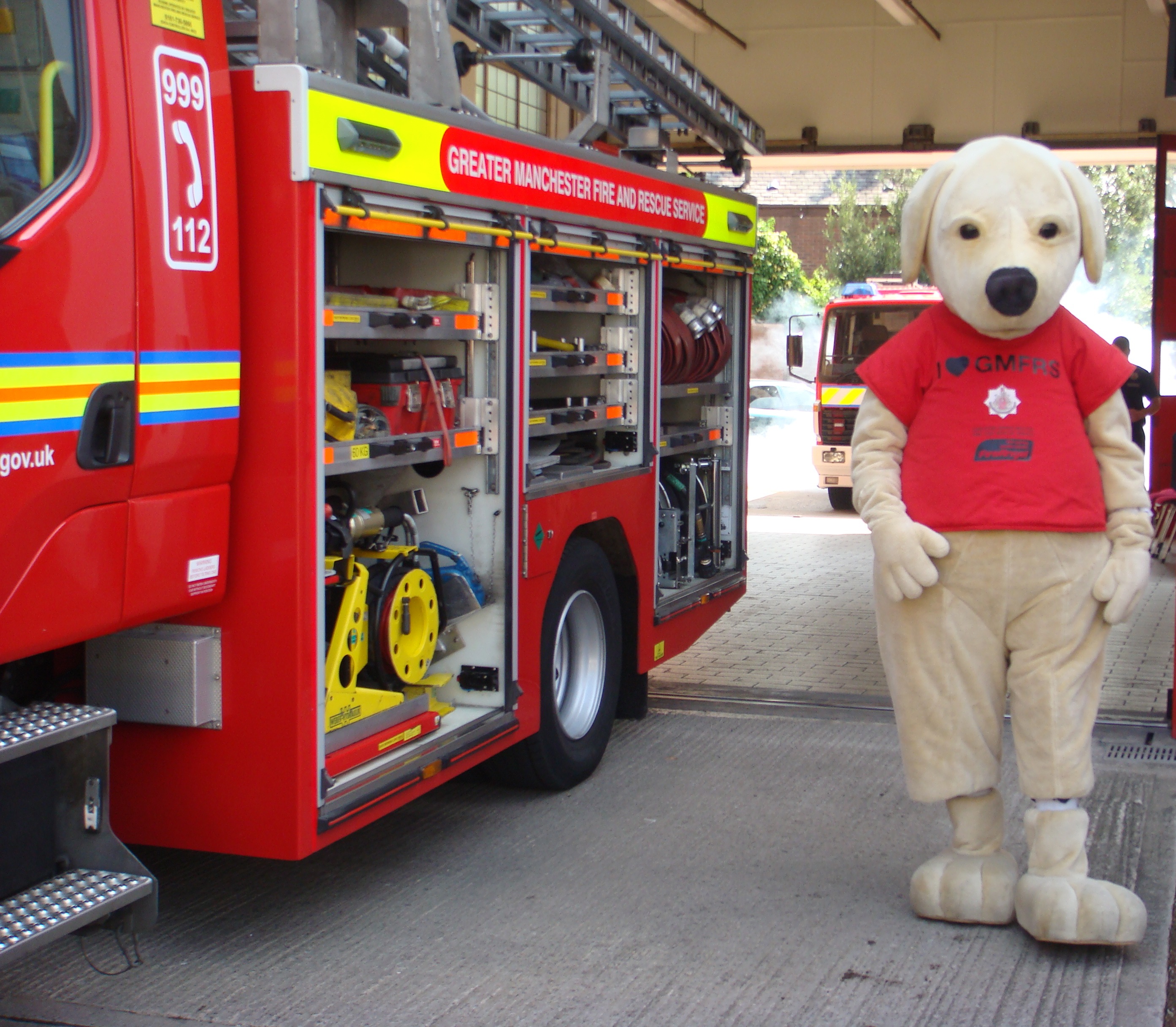 Mascot - Withington fire-station 2013